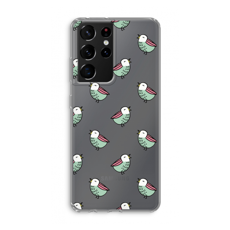 Vogeltjes: Samsung Galaxy S21 Ultra Transparant Hoesje