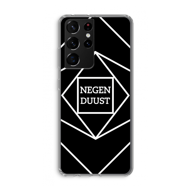 Negenduust geometrisch: Samsung Galaxy S21 Ultra Transparant Hoesje