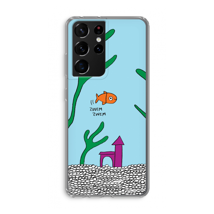 Aquarium: Samsung Galaxy S21 Ultra Transparant Hoesje