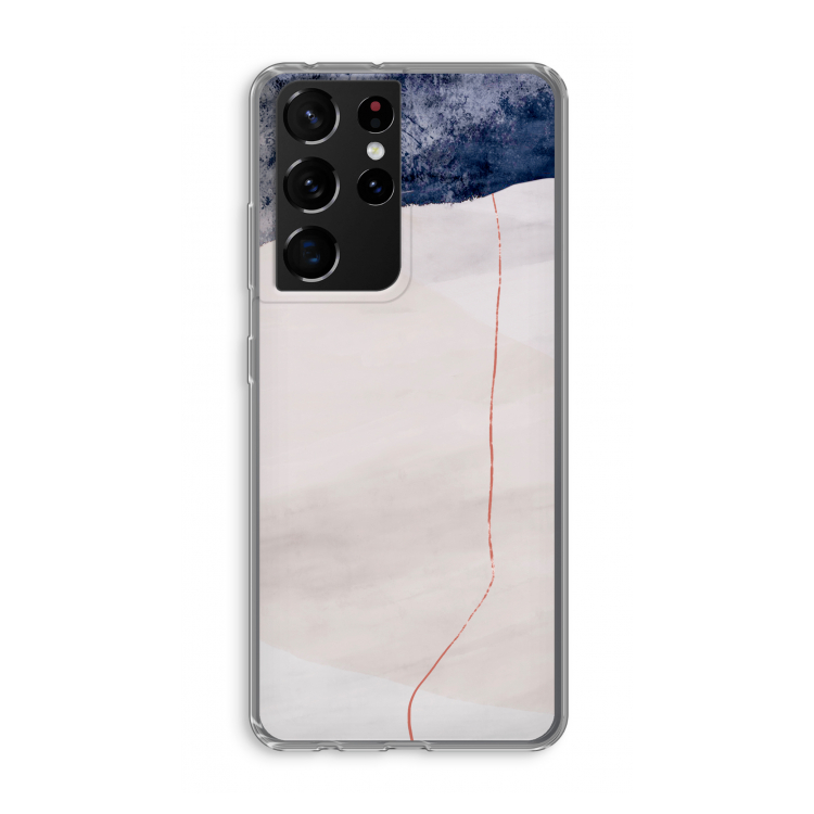 Stone White: Samsung Galaxy S21 Ultra Transparant Hoesje