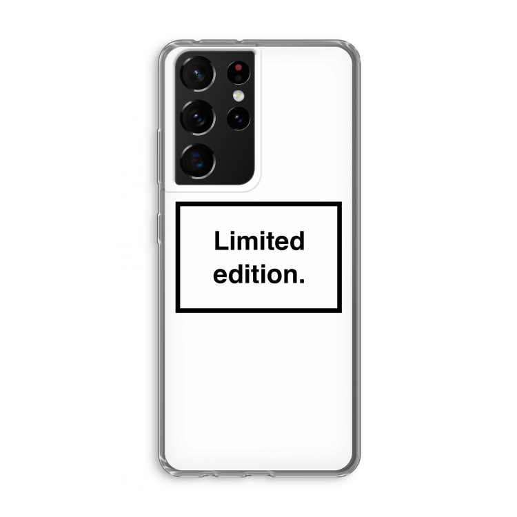 Limited edition: Samsung Galaxy S21 Ultra Transparant Hoesje