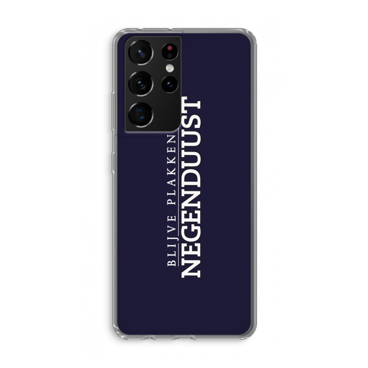 Blijve plakken in Negenduust: Samsung Galaxy S21 Ultra Transparant Hoesje