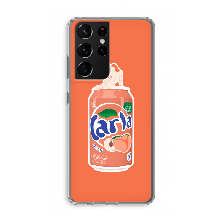 S(peach)less: Samsung Galaxy S21 Ultra Transparant Hoesje