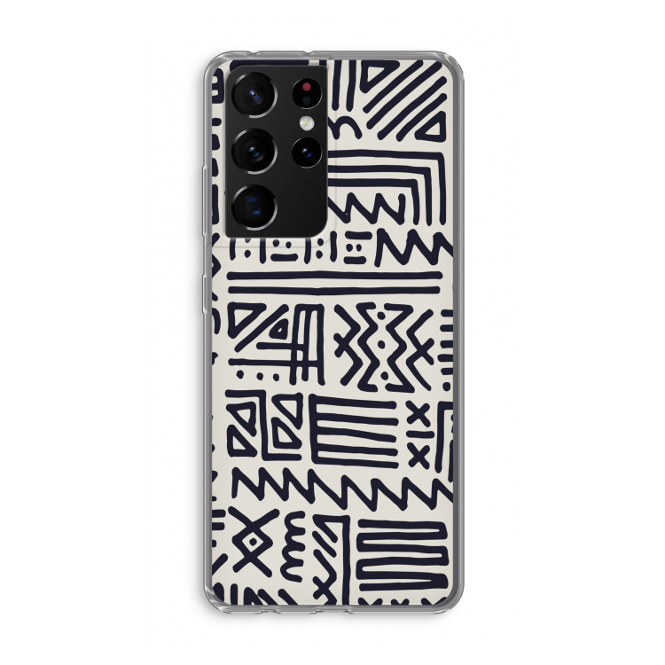 Marrakech print: Samsung Galaxy S21 Ultra Transparant Hoesje