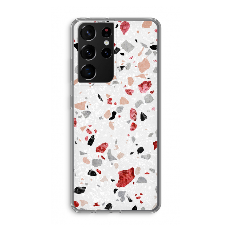 Terrazzo N°12: Samsung Galaxy S21 Ultra Transparant Hoesje