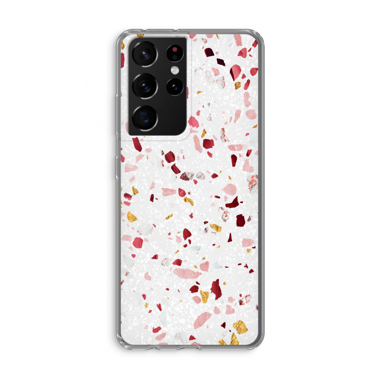 Terrazzo N°9: Samsung Galaxy S21 Ultra Transparant Hoesje