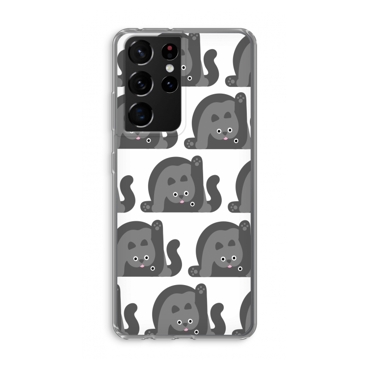 Cats: Samsung Galaxy S21 Ultra Transparant Hoesje