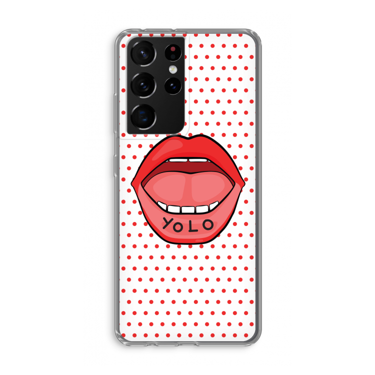 Yolo Denise: Samsung Galaxy S21 Ultra Transparant Hoesje