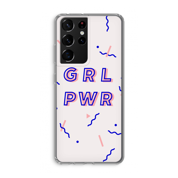 GRL PWR: Samsung Galaxy S21 Ultra Transparant Hoesje