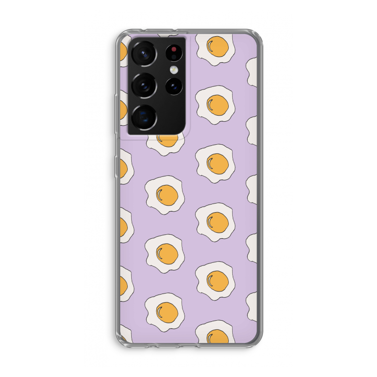 Bacon to my eggs #1: Samsung Galaxy S21 Ultra Transparant Hoesje