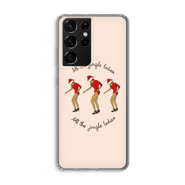 Jingle Ladies: Samsung Galaxy S21 Ultra Transparant Hoesje