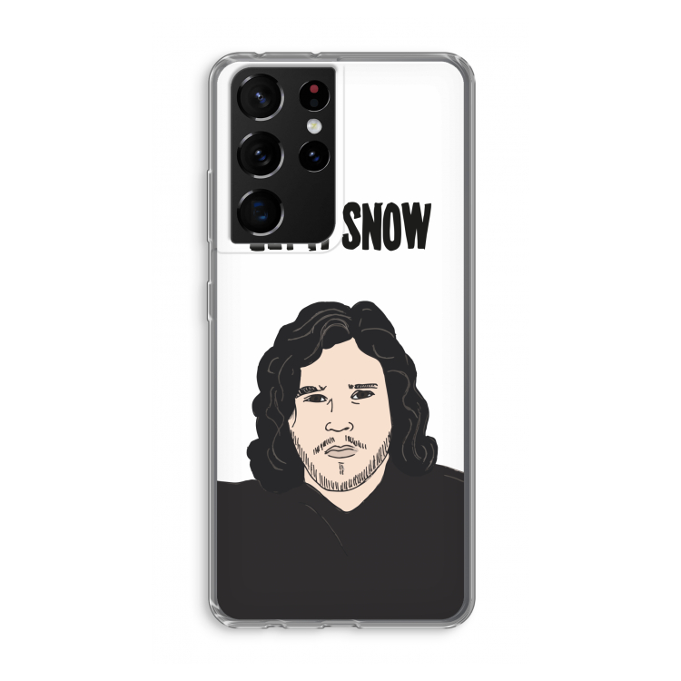 Let It Snow: Samsung Galaxy S21 Ultra Transparant Hoesje