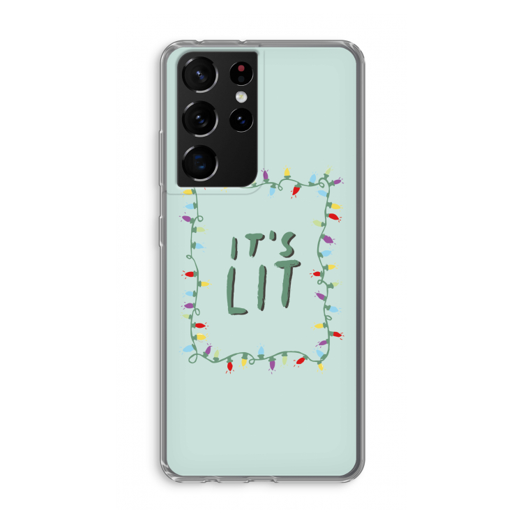 It's Lit: Samsung Galaxy S21 Ultra Transparant Hoesje