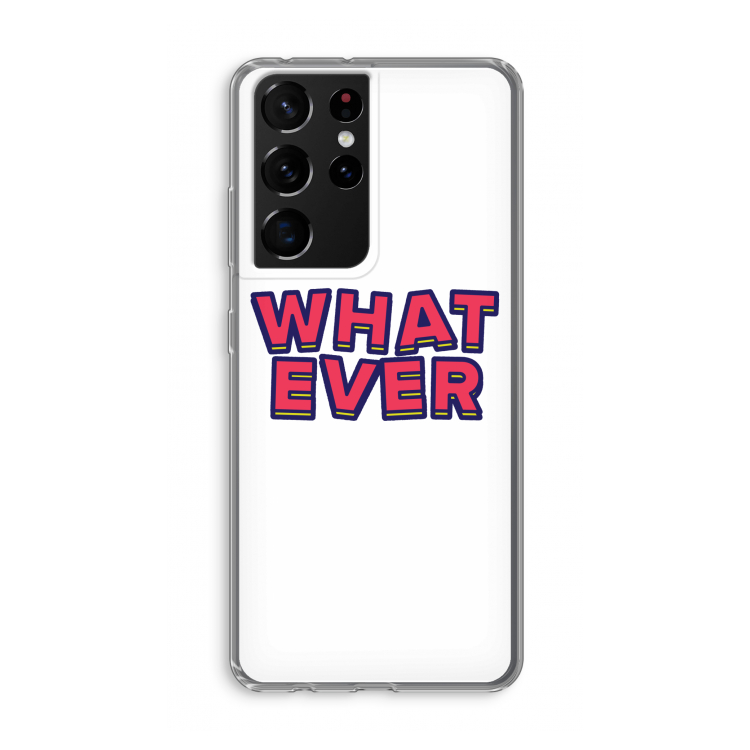 Whatever: Samsung Galaxy S21 Ultra Transparant Hoesje