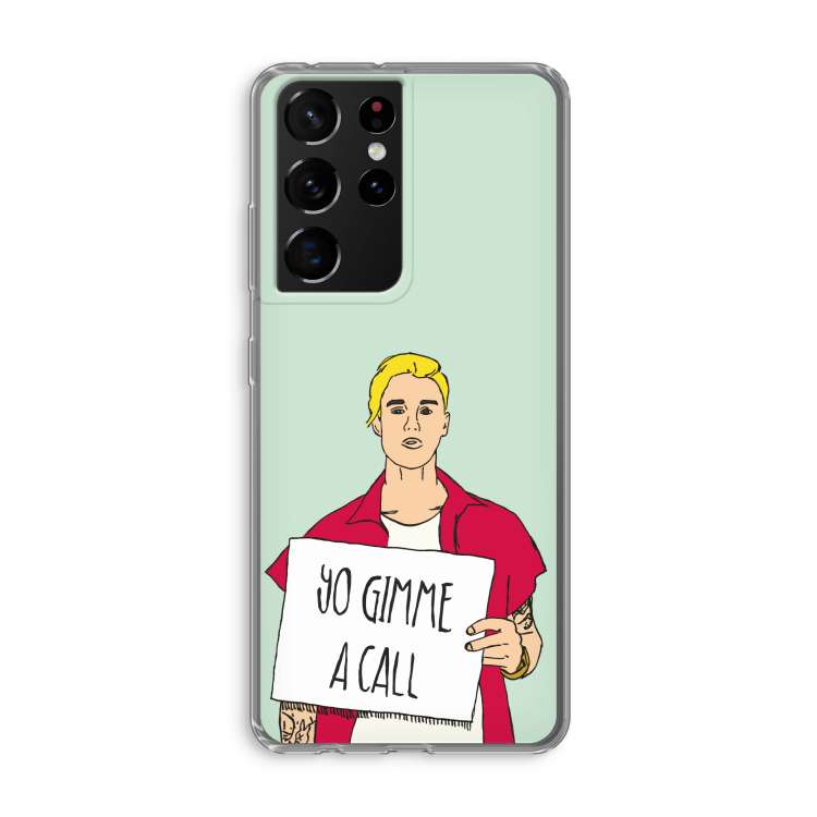 Gimme a call: Samsung Galaxy S21 Ultra Transparant Hoesje