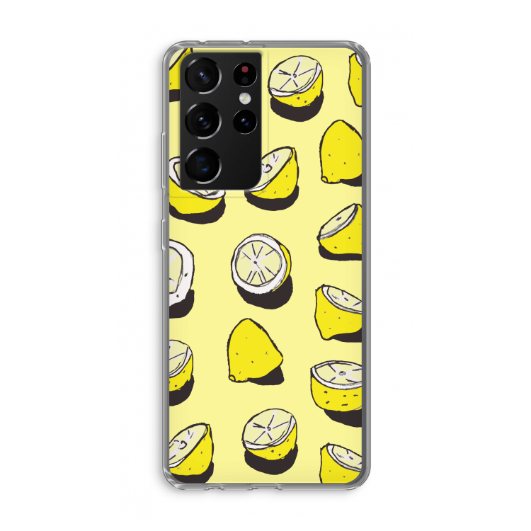 When Life Gives You Lemons...: Samsung Galaxy S21 Ultra Transparant Hoesje
