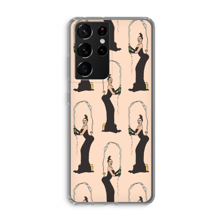 Pop Some Kim: Samsung Galaxy S21 Ultra Transparant Hoesje