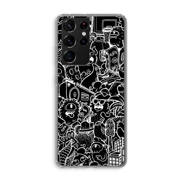 Vexx Black City : Samsung Galaxy S21 Ultra Transparant Hoesje