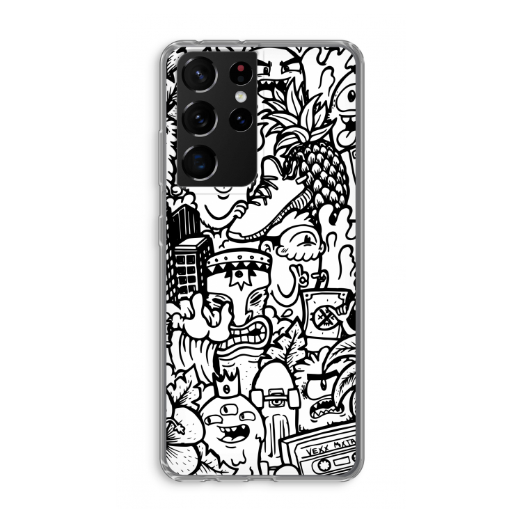 Vexx Mixtape #2: Samsung Galaxy S21 Ultra Transparant Hoesje