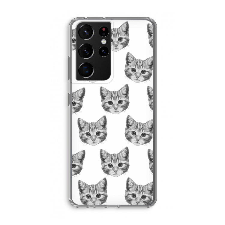 Kitten: Samsung Galaxy S21 Ultra Transparant Hoesje