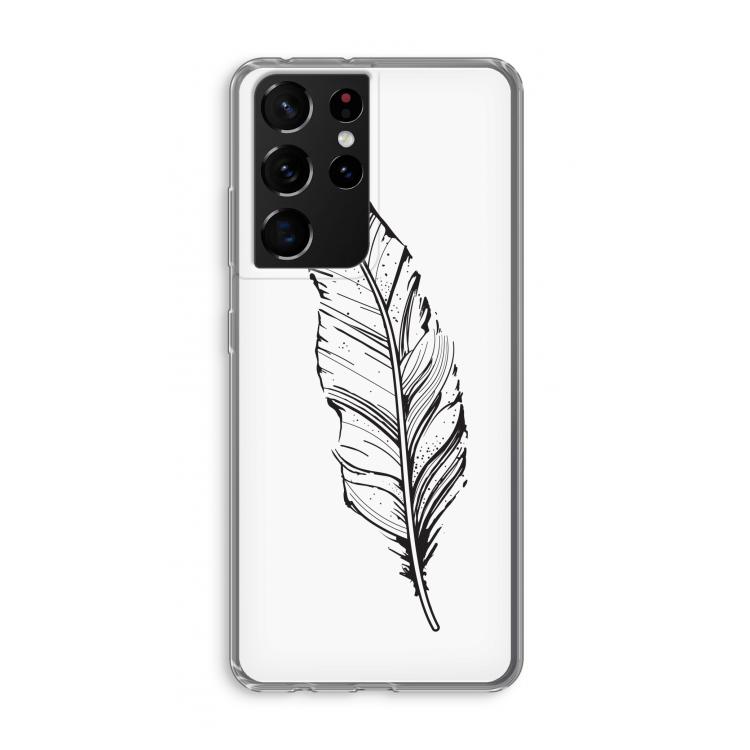 Pluim: Samsung Galaxy S21 Ultra Transparant Hoesje
