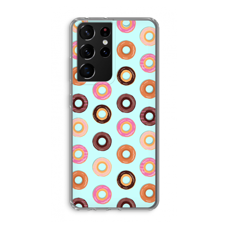 Donuts: Samsung Galaxy S21 Ultra Transparant Hoesje