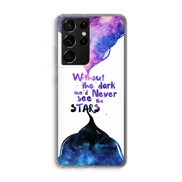 Stars quote: Samsung Galaxy S21 Ultra Transparant Hoesje