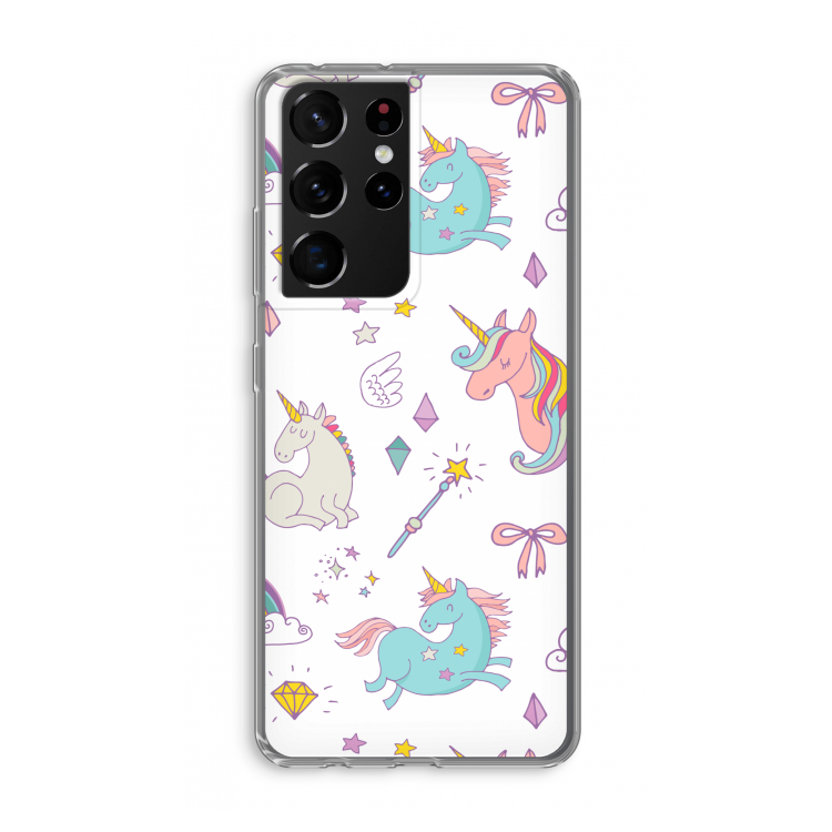 Fantasiewereld: Samsung Galaxy S21 Ultra Transparant Hoesje