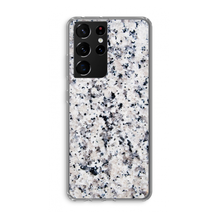 Gespikkelde marmer: Samsung Galaxy S21 Ultra Transparant Hoesje