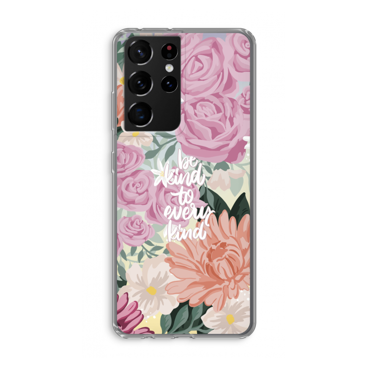 Kindness matters: Samsung Galaxy S21 Ultra Transparant Hoesje