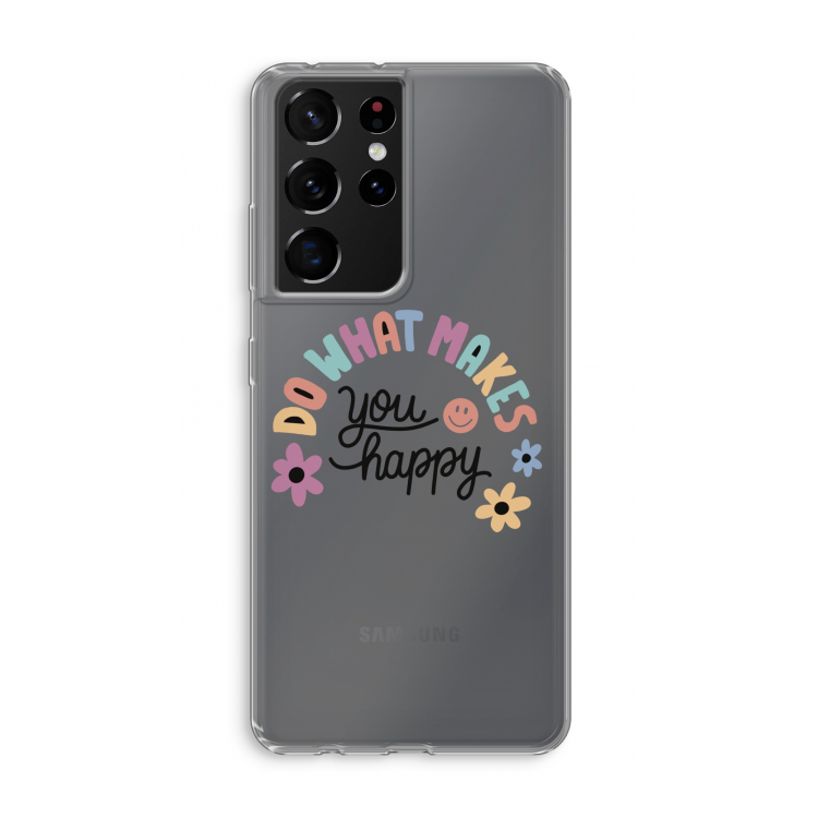 Happy days: Samsung Galaxy S21 Ultra Transparant Hoesje