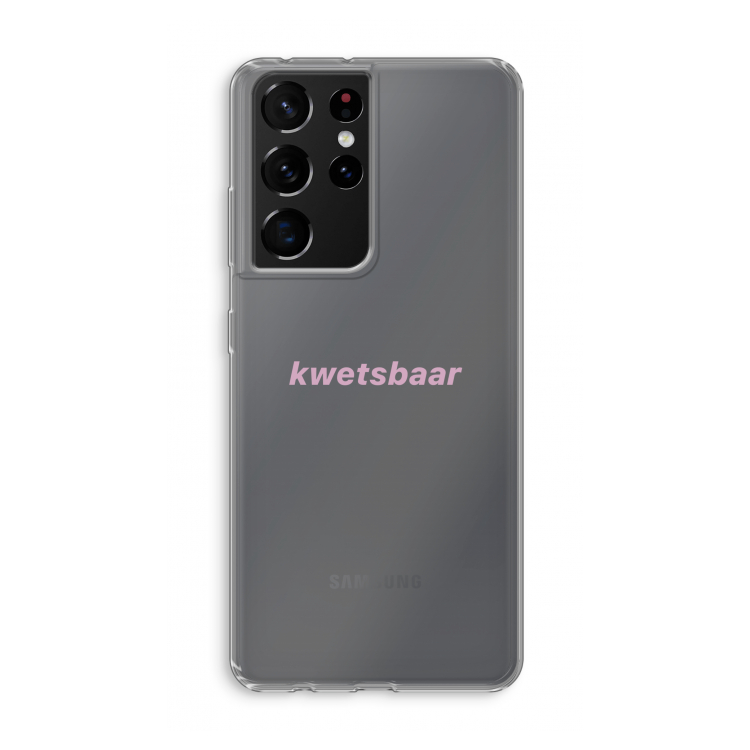kwetsbaar: Samsung Galaxy S21 Ultra Transparant Hoesje