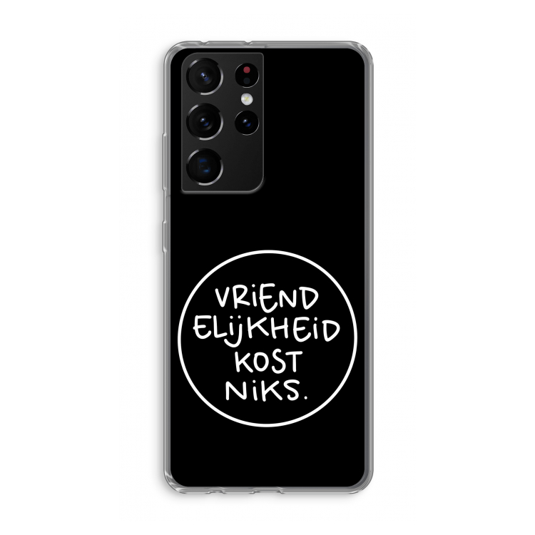 Vriendelijkheid: Samsung Galaxy S21 Ultra Transparant Hoesje