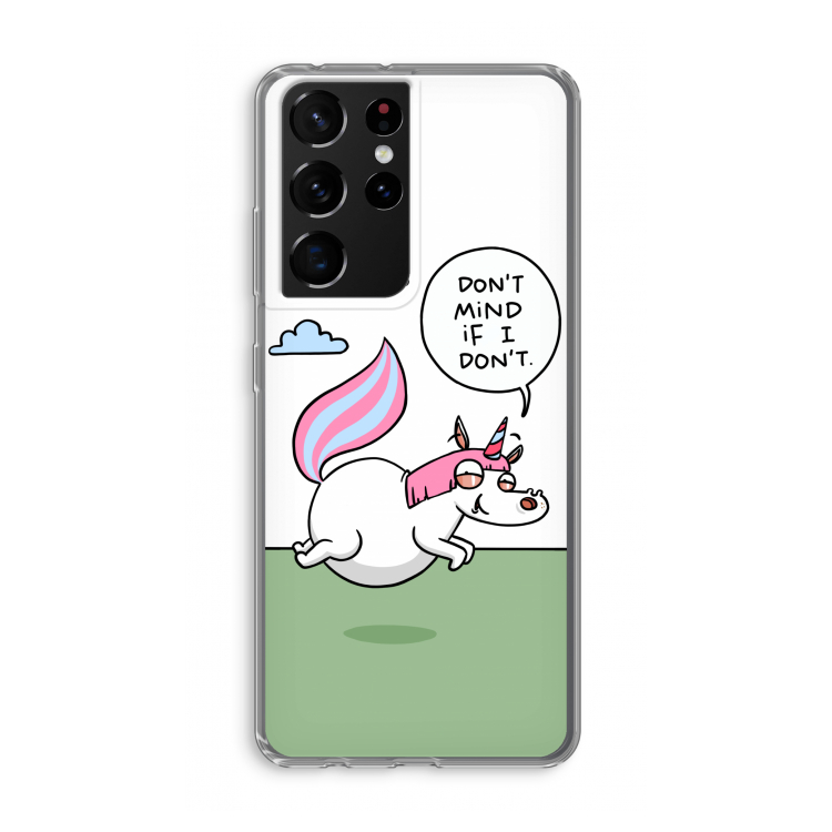 Unicorn: Samsung Galaxy S21 Ultra Transparant Hoesje