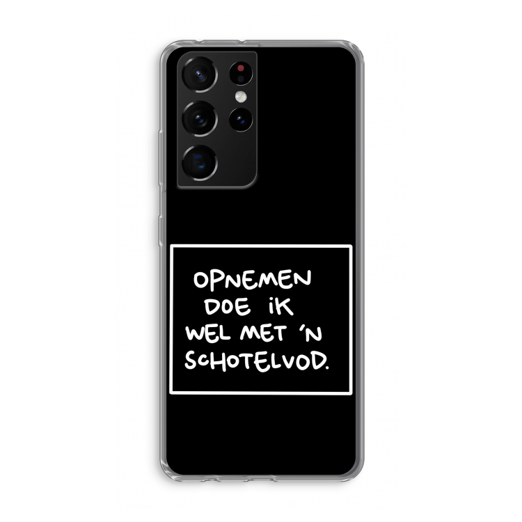 Schotelvod: Samsung Galaxy S21 Ultra Transparant Hoesje