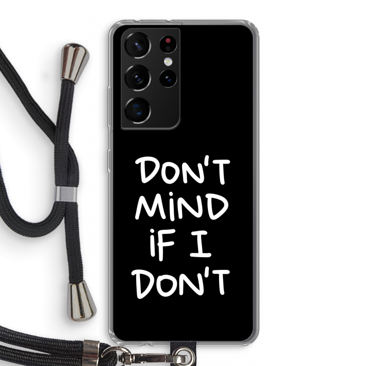 Don't Mind: Samsung Galaxy S21 Ultra Transparant Hoesje met koord