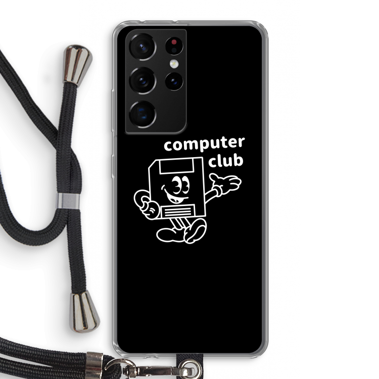 Floppyhead: Samsung Galaxy S21 Ultra Transparant Hoesje met koord