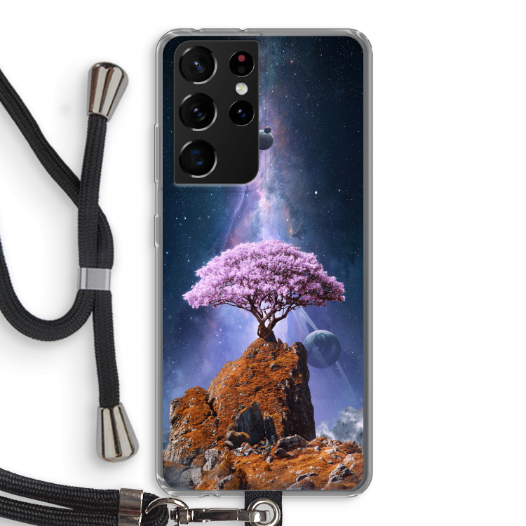 Ambition: Samsung Galaxy S21 Ultra Transparant Hoesje met koord