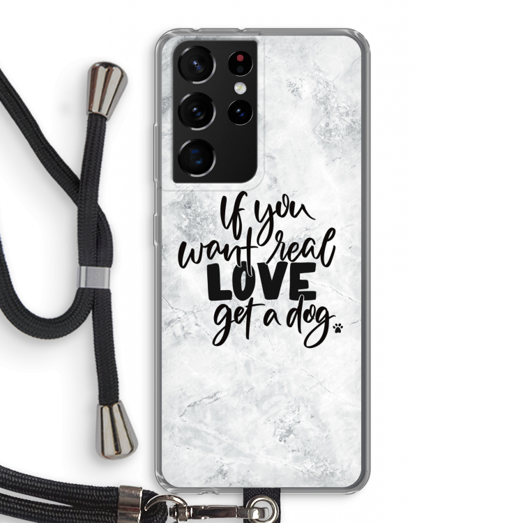 Partner in crime: Samsung Galaxy S21 Ultra Transparant Hoesje met koord