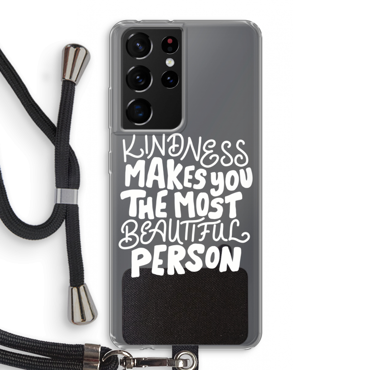 The prettiest: Samsung Galaxy S21 Ultra Transparant Hoesje met koord
