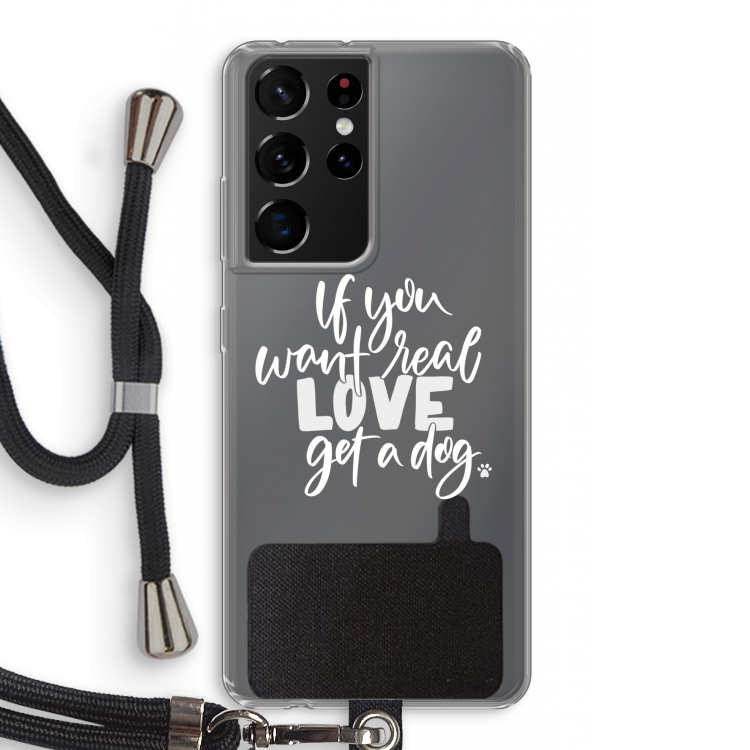 Partner in crime: Samsung Galaxy S21 Ultra Transparant Hoesje met koord