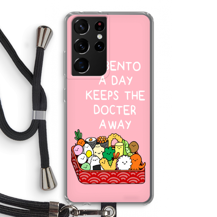 Bento a day: Samsung Galaxy S21 Ultra Transparant Hoesje met koord