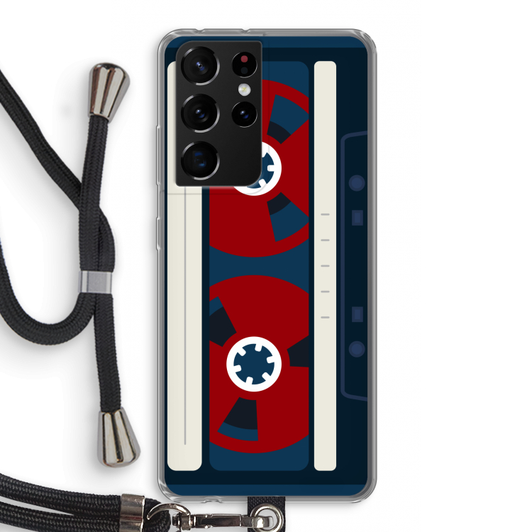 Here's your tape: Samsung Galaxy S21 Ultra Transparant Hoesje met koord