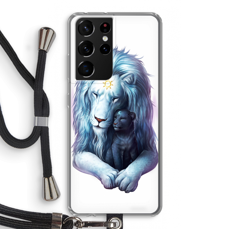 Child Of Light: Samsung Galaxy S21 Ultra Transparant Hoesje met koord