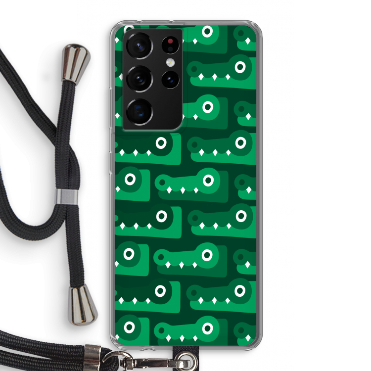 Crocs: Samsung Galaxy S21 Ultra Transparant Hoesje met koord