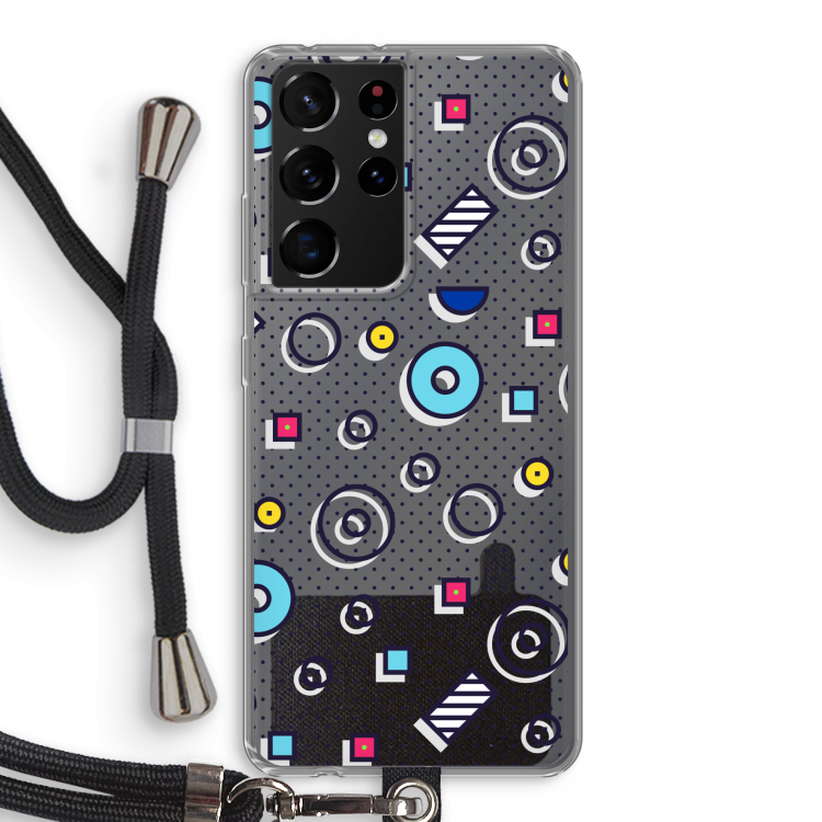 8-bit N°9: Samsung Galaxy S21 Ultra Transparant Hoesje met koord