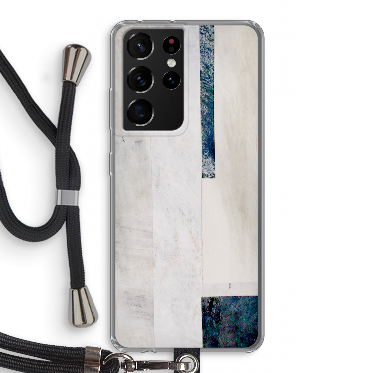 Meet you there: Samsung Galaxy S21 Ultra Transparant Hoesje met koord