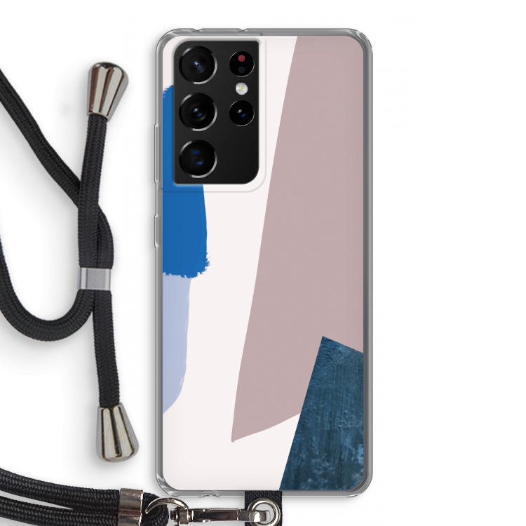 Lapis: Samsung Galaxy S21 Ultra Transparant Hoesje met koord