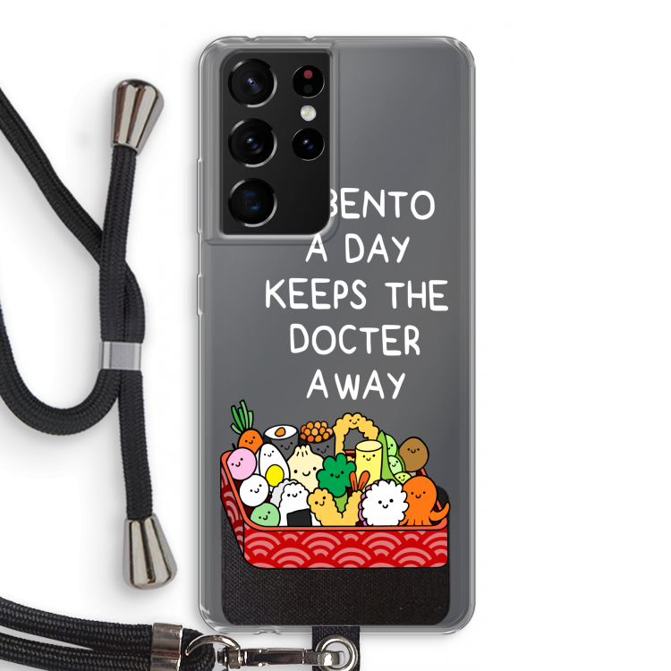 Bento a day: Samsung Galaxy S21 Ultra Transparant Hoesje met koord