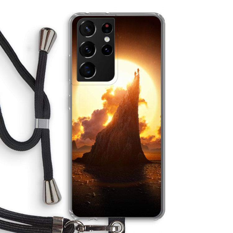 Children of the Sun: Samsung Galaxy S21 Ultra Transparant Hoesje met koord